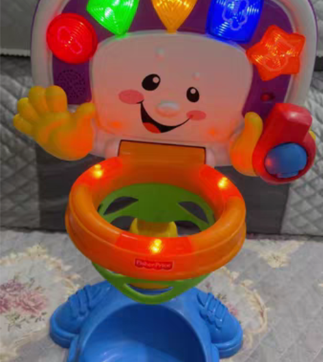 可费雪篮球架 宝宝双语音乐学习篮球架 Fi...