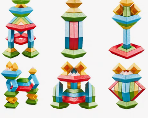 NOCKY纳奇彩虹拼搭百变积木益智拼装堆叠...