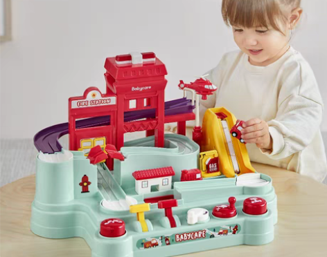 转卖babycare消防站汽车闯关大冒险儿...