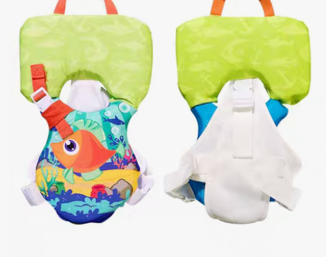 转卖初生婴儿游泳圈躺新生宝宝浮力背心0岁儿...