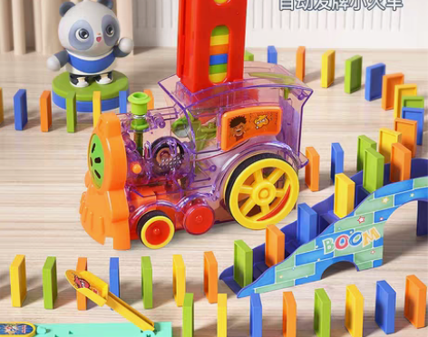 转卖【国庆价】多米诺骨牌小火车儿童男孩自动...