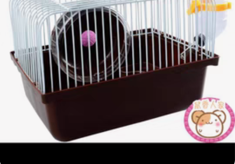 仓鼠笼子、水壶、跑步球一套闲置哦，几乎全新...