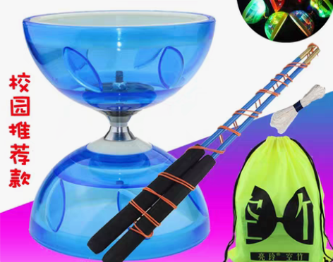 转卖亮玲树叶铃空竹双头轴承水晶空竹儿童成人...