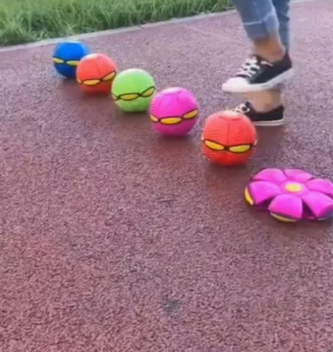 包邮清仓儿童玩具飞碟球解压脚踩球抖音爆款户...