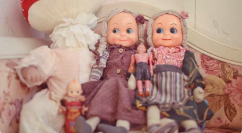 波兰小姐妹古董娃娃赛璐璐娃娃波兰娃娃古董丘...