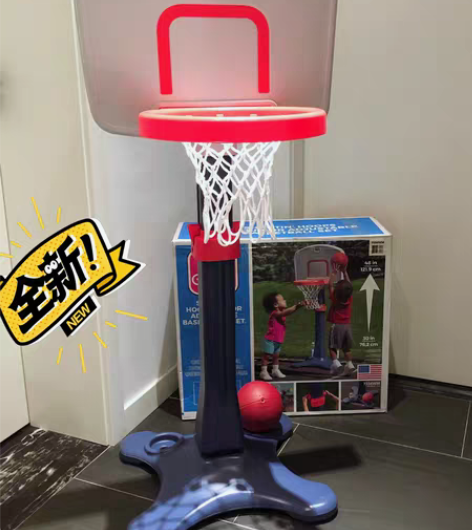 美国进口step2儿童篮球架玩具宝宝蓝球筐...
