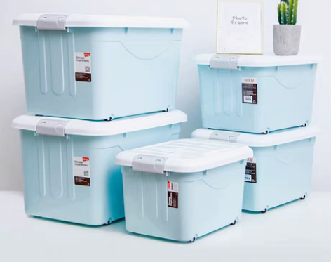 转卖禧天龙加厚特大号收纳箱塑料家用衣服储物...