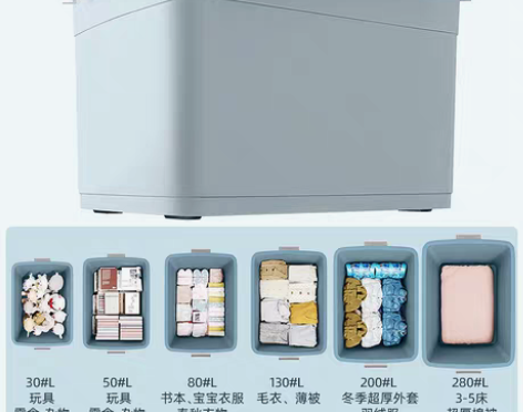 转卖加厚特大号收纳箱塑料衣服储物盒衣物大号...