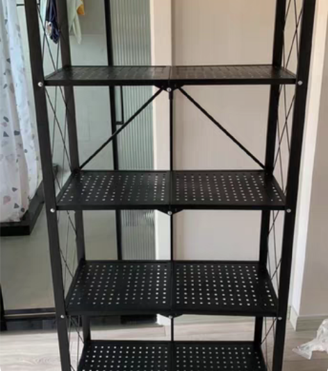 包邮特价处理免安装折叠厨房用品置物架落地式...