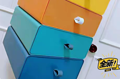 包邮可叠加抽屉式桌面收纳盒 ins少女心桌...