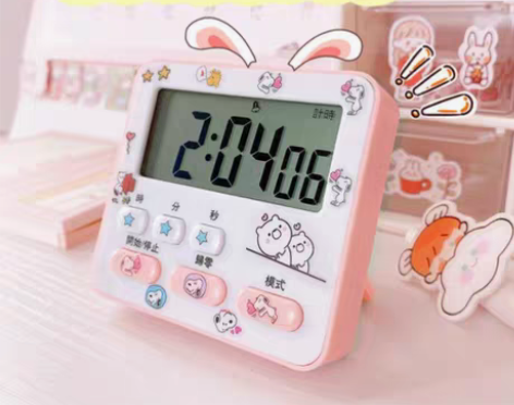 包邮可静音提醒学生学习做题多功能厨房闹钟时...