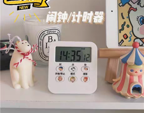 包邮【全新】史努比计时器提醒器学生做题可静...