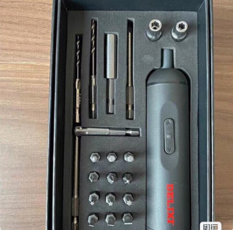 包邮德力西电动螺丝刀充电式两用电起子机小型...