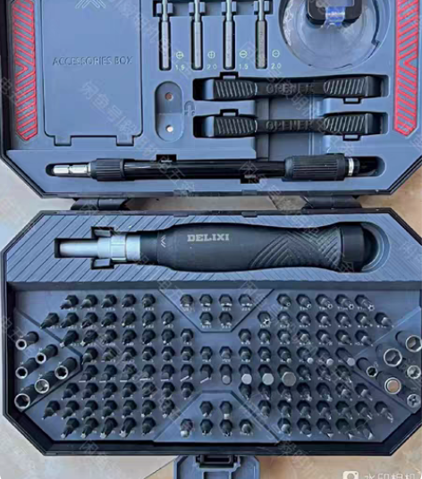 包邮处理店铺库存，德力西手动电动螺丝刀套装...