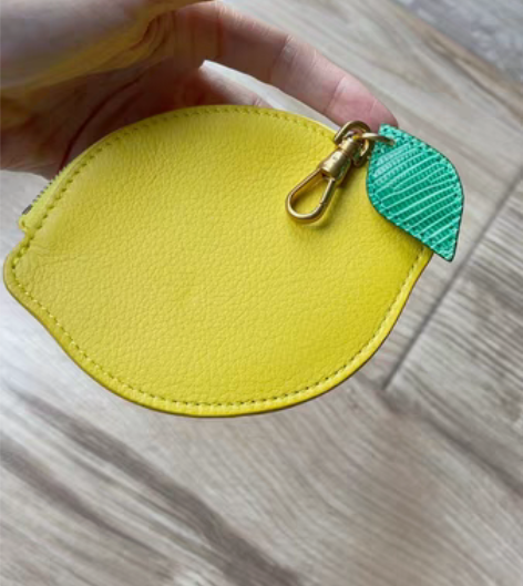 转卖崧songmont柠檬零钱包挂件新款可...