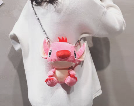 转卖可爱毛绒小包包女2018新款玩偶公仔包...