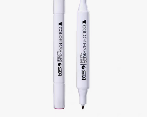 转卖正品STA斯塔3203双头酒精油性彩色...