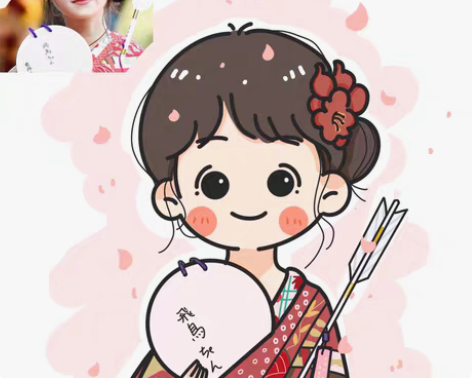 包邮在线秒回手绘q版小动物头像 卡通人物形...