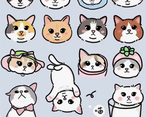 包邮【标价~】q版手绘宠物头像定制小动物画...