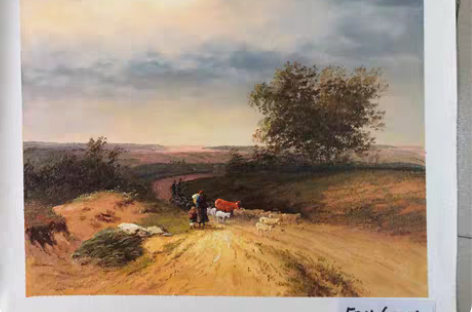 包邮精品风景油画 高档风景客厅油画四幅高端...