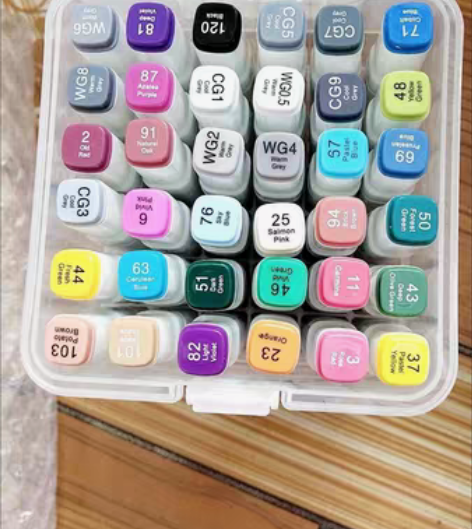 包邮正品马克笔套装小学生动漫绘画设计双头彩...