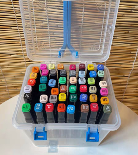 包邮清仓特价包邮秒杀48色马克笔手提盒装带...