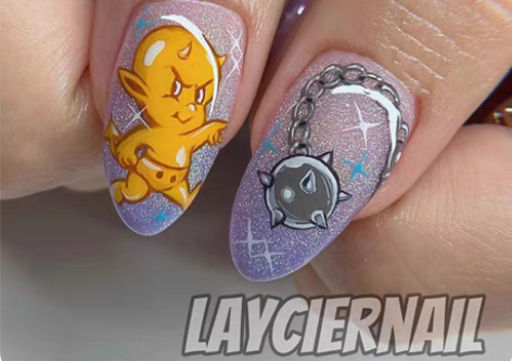 包邮?辣妹y2k? ?纯手工定制手绘穿戴美...