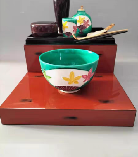 包邮日本回流绿交趾青交趾抹茶套茶具套装 全...
