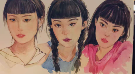 会画一点小画～可接宠物和人物水彩画纯手绘哈...