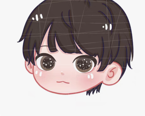 包邮鸭鸭风Q版手绘头像蜡笔风可爱卡通情侣画...