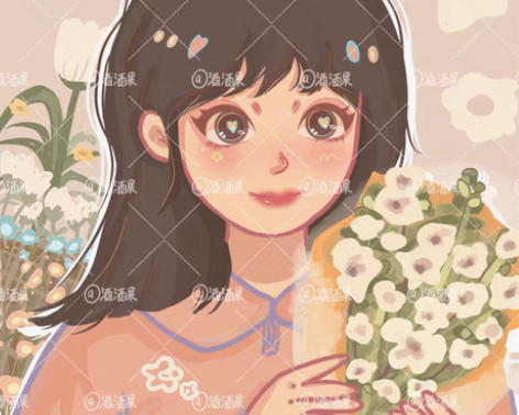 「鸭鸭风Q版手绘头像画卡通真人照片宠物漫画头像定制情侣画像约...