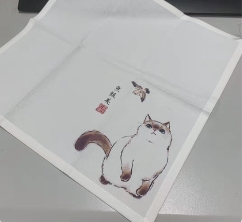 包邮真丝手绘工艺手帕，质厚 全新 江浙沪包...