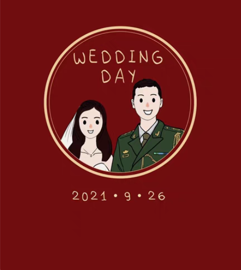 手绘定制款婚礼邀请函 感兴趣的话点“我想要...