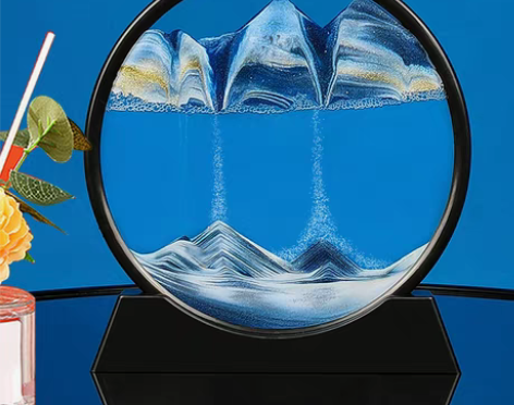 转卖创意沙漏摆件家居客厅卧室流沙画酒柜电视...