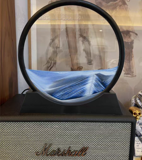 流沙画摆件 圣诞新年礼物 创意艺术沙漏客厅...