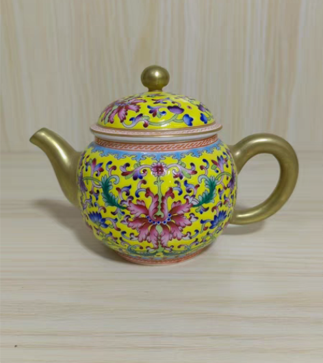 包邮景德镇库存厂货瓷器   珐琅彩手绘描金...