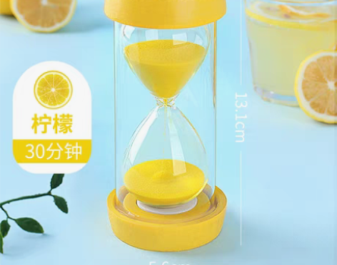 转卖沙漏计时器儿童防摔时间30分钟摆件创意...