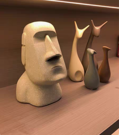 全家福三口之家抽象鹿艺术摆件客厅酒柜装饰品...