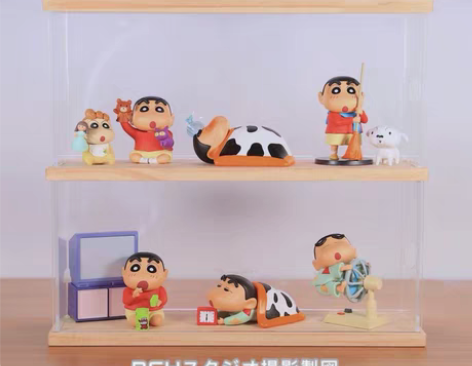 包邮蜡笔小新日常系列1盲盒潮玩手办周边心意...