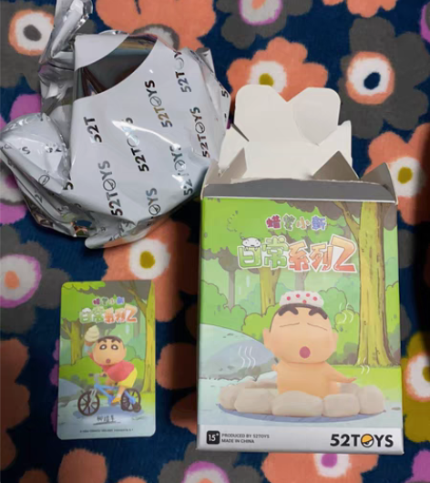 盲盒  蜡笔小新日常系列2 脚踏车重复，拆...