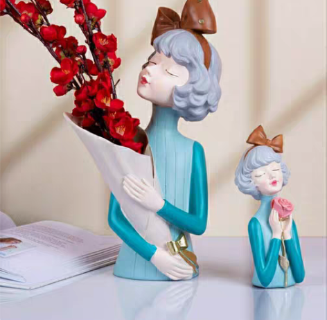 包邮北欧蝴蝶结捧花女孩创意摆件客厅电视柜玄...