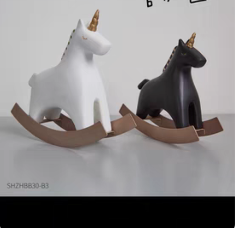 转卖北欧风格个性创意独角兽动物家居饰品客厅...