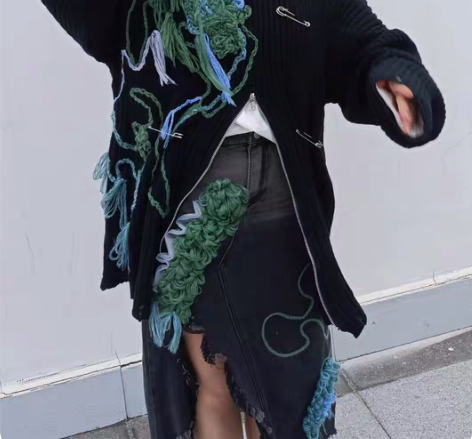 面料改造 服装设计结课作业,面料再造面料...