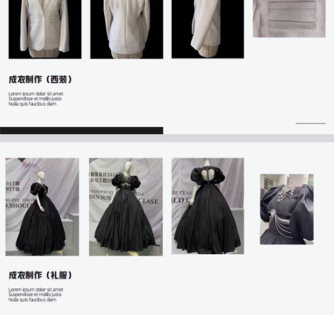 西装和礼服作业 服装设计专业 成品 西装1...