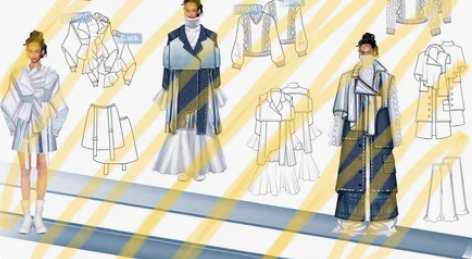 服装效果图、AI款式图、PS排版、马克笔时...