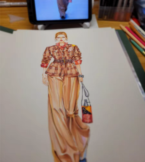 服装效果图––手绘，板绘皆可（价格3015...