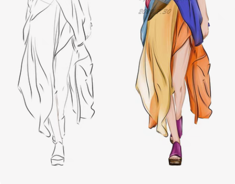 包邮服装设计稿【服装效果图  款式图 设计...