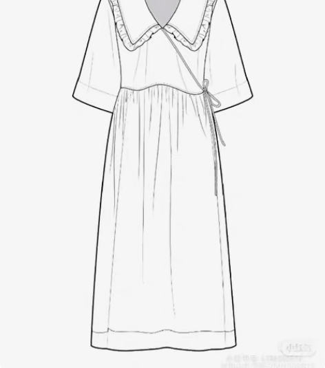 接服装设计线稿10r 彩绘稿二十￥10??...