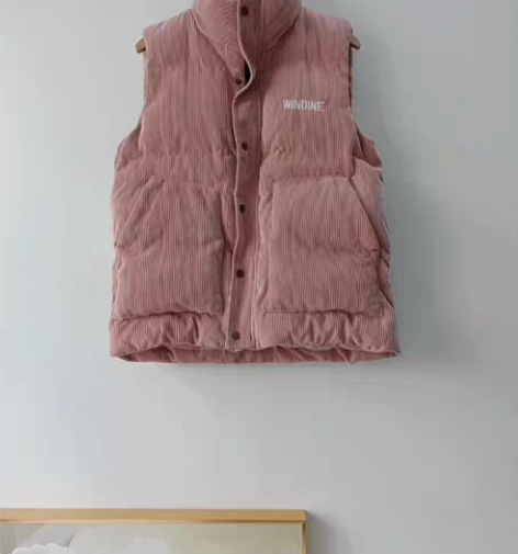 包邮全新灯芯绒马甲男女秋冬韩版潮流外穿加厚...