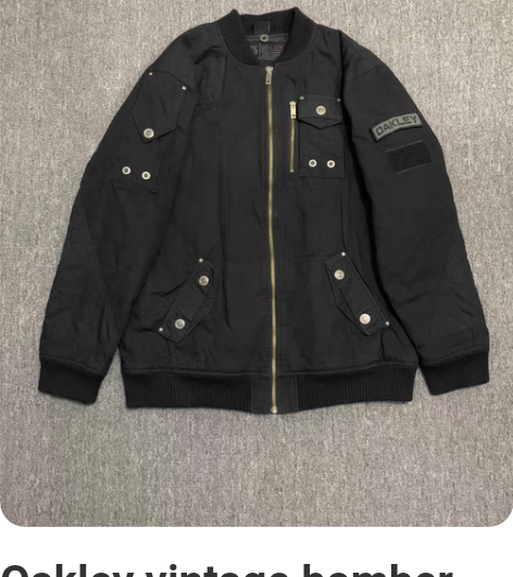 Oakley vintage bomber...